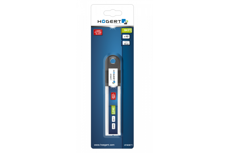 Hoegert Snap-off mes 18 mm SK2 1208960432 - Set van 6