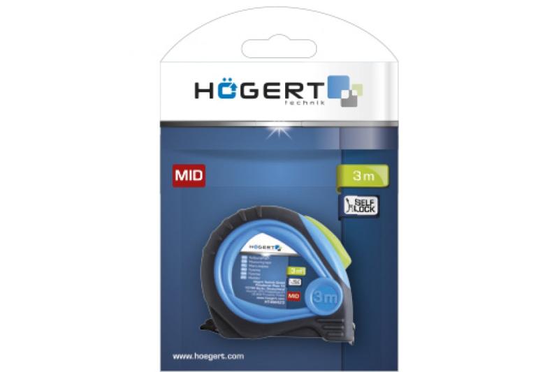 Hoegert Rolmaat 3 m x 16 mm MID-gecertificeerde teflon-gecoate band. 1208960484 - Set van 3