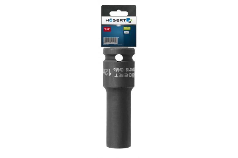 Hoegert Impact dopsleutel 1/2" 12 mm CrMo diep 1208960506 - Set van 3