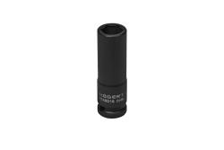 Hoegert Impact dopsleutel 1/2" 16 mm CrMo diep 1208960510 - Set van 4