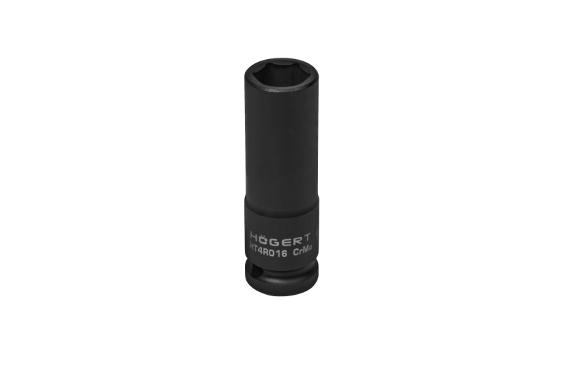 Hoegert Impact dopsleutel 1/2" 16 mm CrMo diep 1208960510 - Set van 4