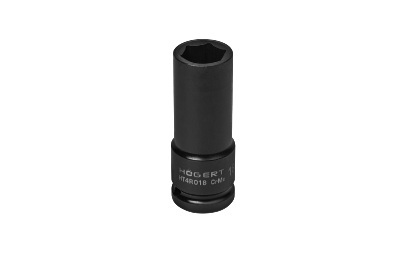 Hoegert Impact dopsleutel 1/2" 18 mm CrMo diep 1208960512 - Set van 3