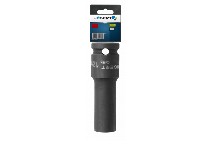 Hoegert Impact dopsleutel 1/2" 23 mm CrMo diep 1208960517 - Set van 3