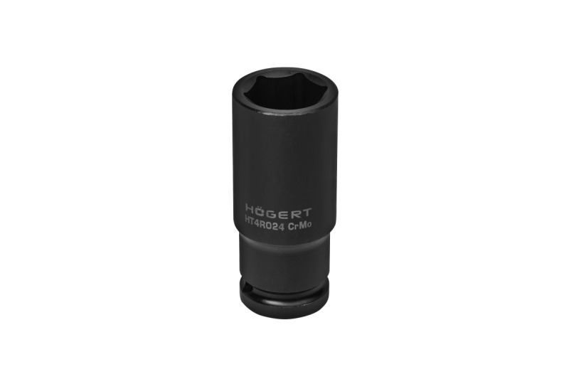 Hoegert Impactdop 1/2" 24 mm CrMo diep 1208960518 - Set van 2