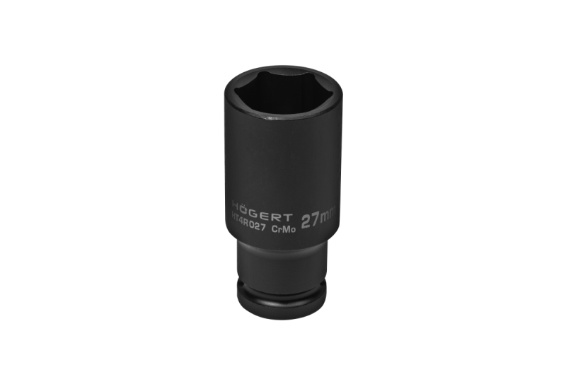 Hoegert Impact dopsleutel 1/2" 27 mm CrMo diep 1208960519 - Set van 2