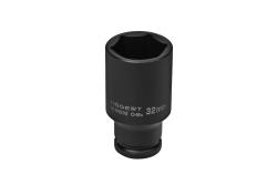 Hoegert Impact dopsleutel 1/2" 32 mm CrMo diep 1208960521 - Set van 2