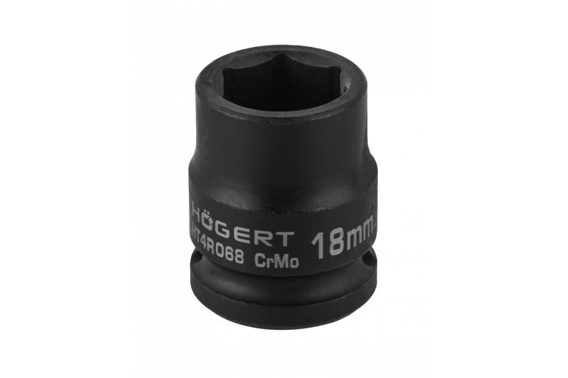 Hoegert Impact dopsleutel 1/2" 18mm kort 1208960531 - Set van 4