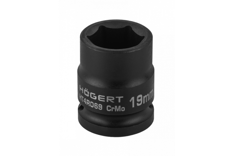 Hoegert Impact dopsleutel 1/2" 19mm kort 1208960532 - Set van 4