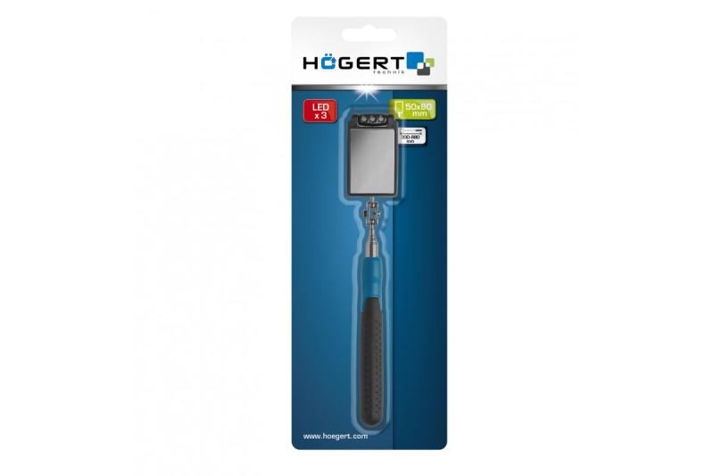 Hoegert Inspectiespiegel 50x80 mm 305-876 mm 1208960597 - Set van 2