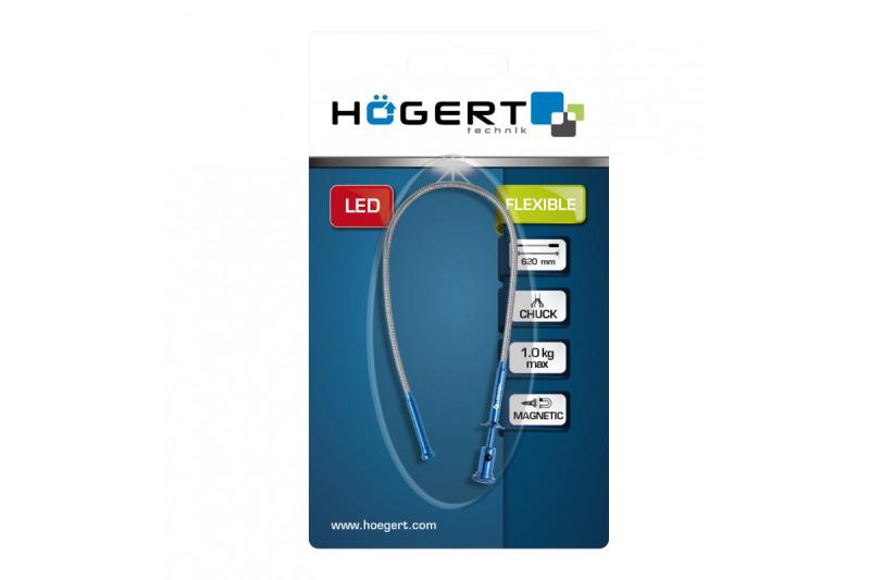 Hoegert Magnetisch ophaalgereedschap max. 1 kg 620 mm flexibele LED 1208960602 - Set van 2