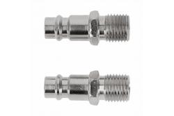 Hoegert Koppelingsadapter terminal mannelijk 1/4" 2 stuks 1208960636 - Set van 5