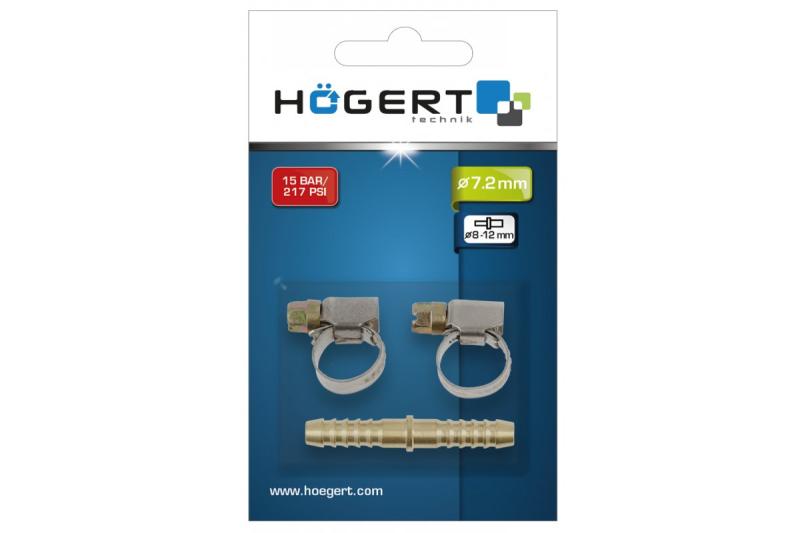Hoegert Connector 8mm 3 stuks 1208960639 - Set van 4