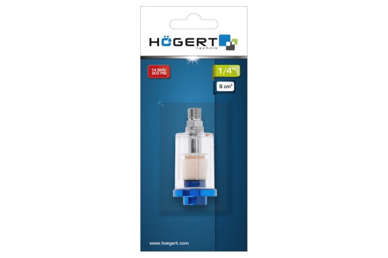 Hoegert Mini luchtfilter 1/4" 15ml 1208960641 - Set van 2