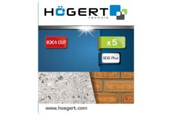 Hoegert Metselboor SDS+ 5-delige set: 3 x 6 mm, 8 mm, 10 mm. 1208961717 - Set van 2