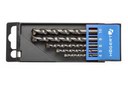 Hoegert Set van 5 stuks steenboorbits 1208961718 - Set van 2