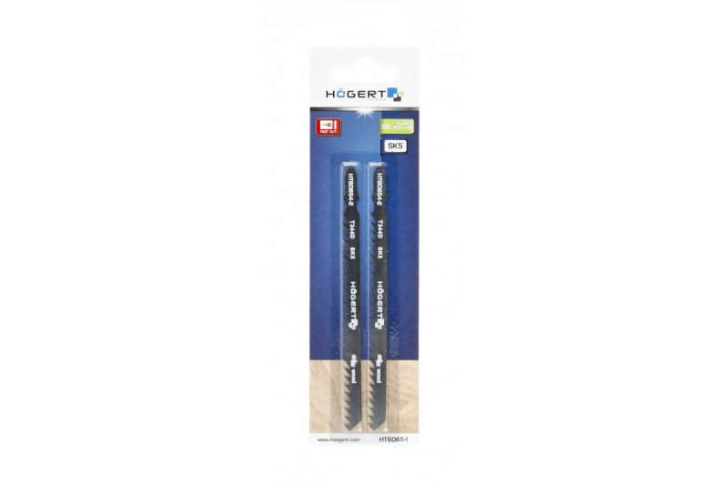 Hoegert Decoupeerzaagbladen 132 mm snel recht snijden snijdiepte: 8-100 mm 2 stuks 1208961812 - Set van 8