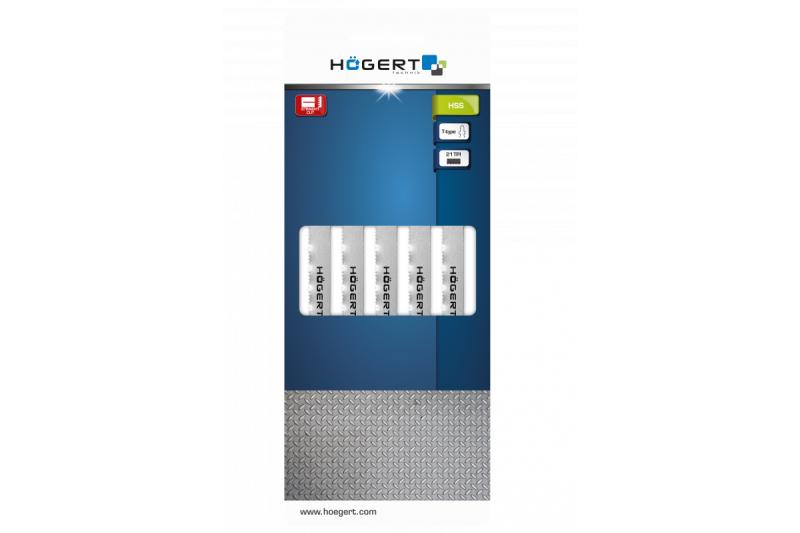 Hoegert Decoupeerzaagblad voor metaal 1208961825 - Set van 2
