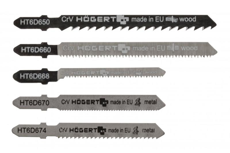 Hoegert Decoupeerzaagbladenset "5 in 1" mix 5-delige blister 1208961828 - Set van 4