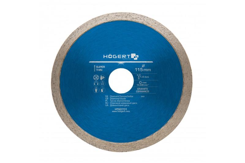 Hoegert Doorlopende diamantschijf 115 mm 1208961829 - Set van 2