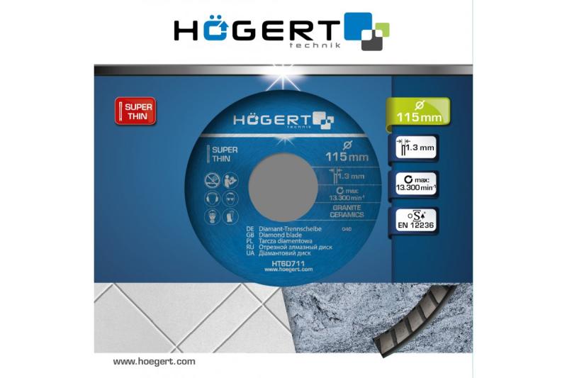 Hoegert Diamantschijf 115 mm super dun 1208961833 - Set van 3