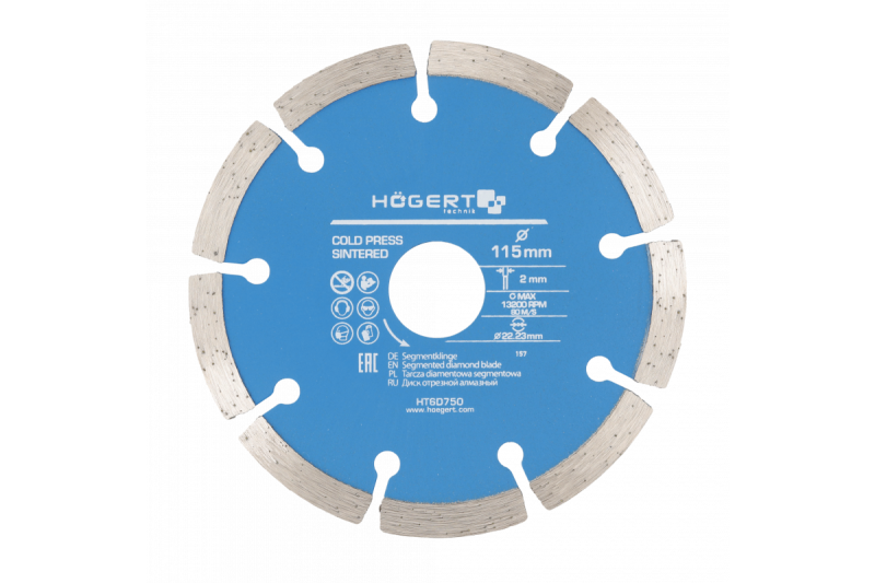 Hoegert Diamantsegment zaagblad 115 1208961841 - Set van 3