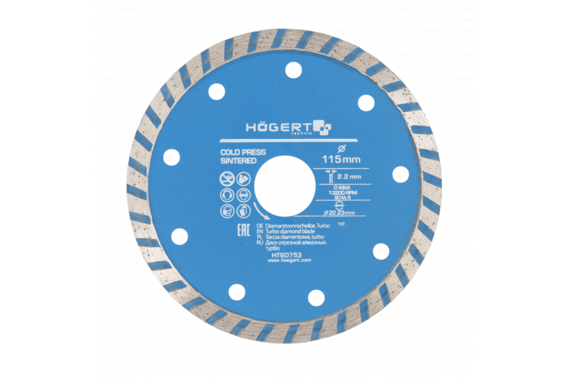 Hoegert Diamant Turbo zaagblad 115 1208961844 - Set van 3