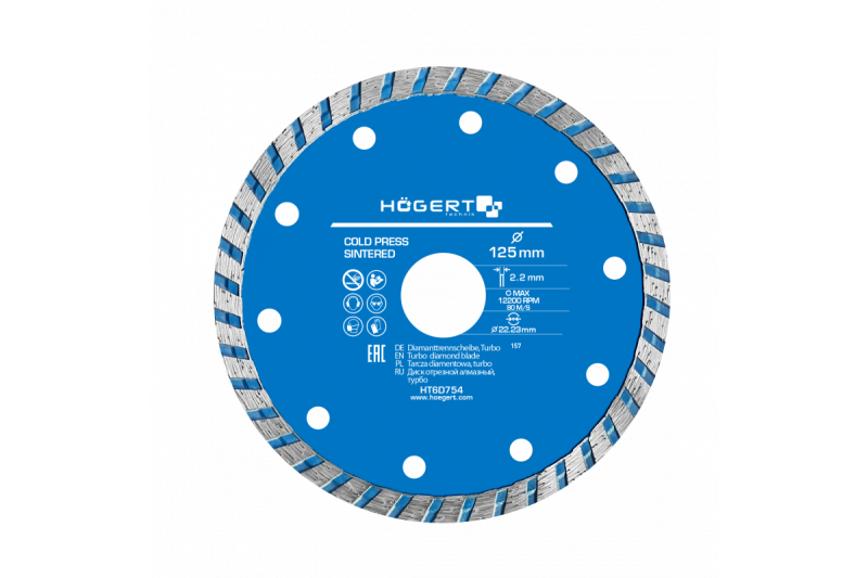 Hoegert Diamantschijf turbo 125 1208961845 - Set van 3