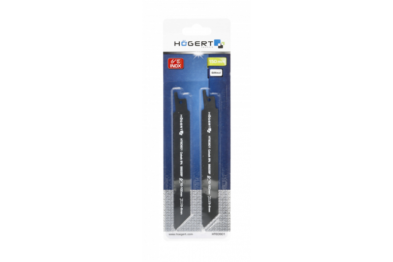 Hoegert 150 mm reciprozaagblad voor het snijden van staal met 14 tanden per inch. 1208961903 - Set van 3