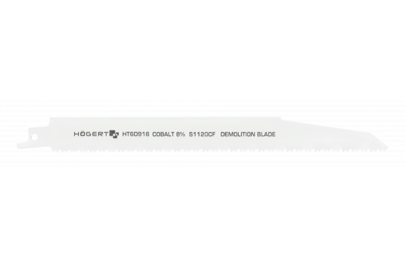 Hoegert 230 mm universeel reciprozaagblad (hout, houtachtige materialen, metaal en plastic) met 6 TPI voor sloopwerkzaamheden. 1208961906 - Set van 2