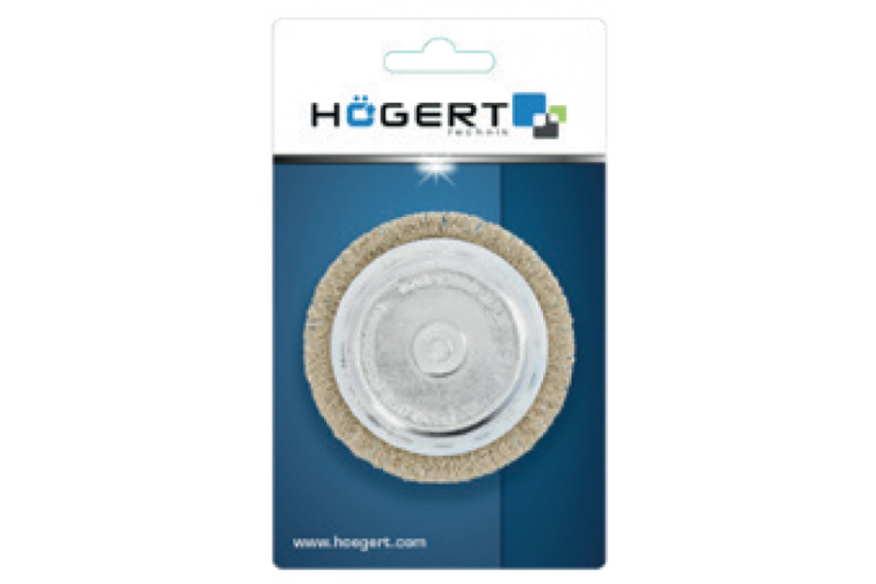 Hoegert Voorste borstel met een pin van 75 mm messingdraad van 0,3 mm. 1208961962 - Set van 6