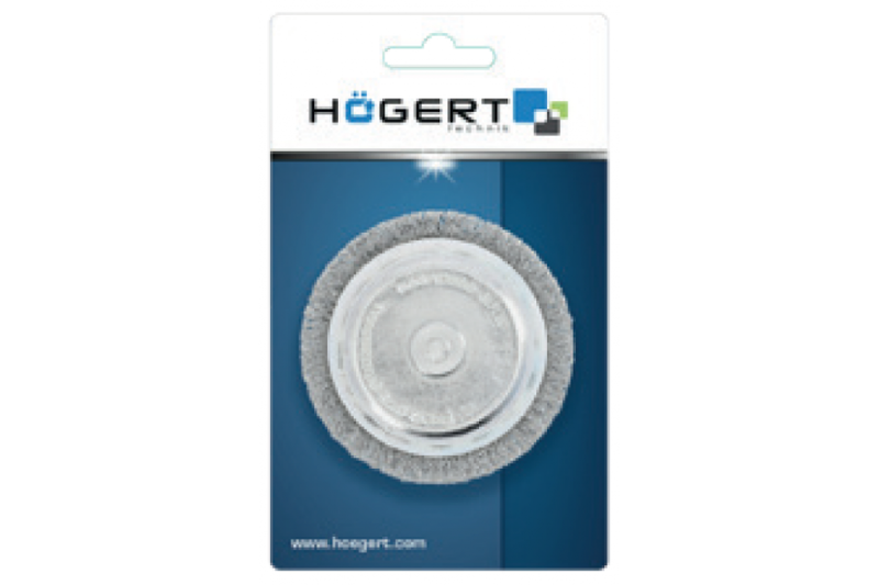 Hoegert Voorste borstel met een pin van 75 mm roestvrijstalen draad van 0,3 mm. 1208961963 - Set van 5