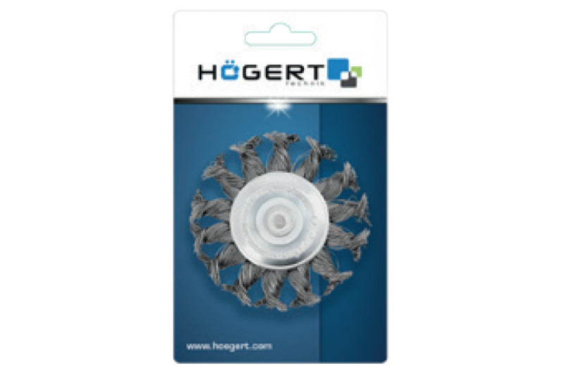Hoegert Schijfborstel met een pin van 75 mm en staaldraad van 0,5 mm. 1208961967 - Set van 6