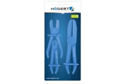 Hoegert Flexibele lijnklem 3 stuks 1208962265 - Set van 2