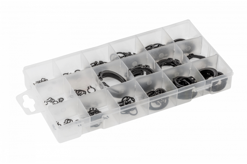 Hoegert 150 stuks externe snapring assortiment 1208962280 - Set van 3