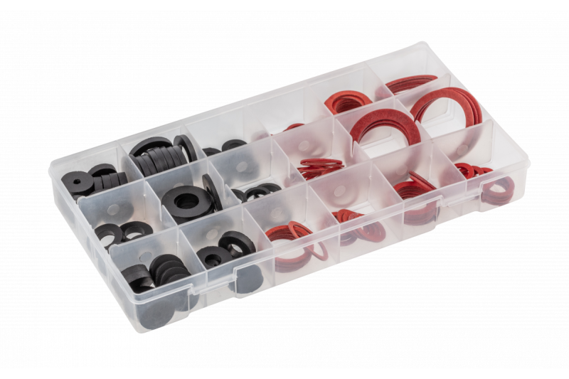 Hoegert 141-delige assortiment van rubberen afdichtringen voor PC 1208962288 - Set van 2