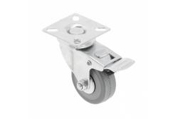 Meubelwiel GREYROLL, 50 mm, grijs, met remmen 1208962375 - Set van 7