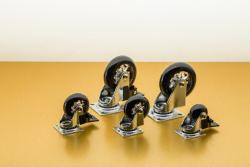 Meubelwiel, Brazylia, zwart, 75 mm (zonder rem) 1208962389 - Set van 3