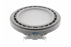 LED-LICHTVOORZIENING, A-G, AR111, 4000K, G53, 12,5 W, 12 V DC, 120°, 1250 lm, grijs 1208962613 - Set van 2