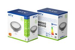 LED-LICHTVOORZIENING, A-G, AR111, 4000K, G53, 12,5 W, 12 V DC, 120°, 1250 lm, grijs 1208962613 - Set van 2