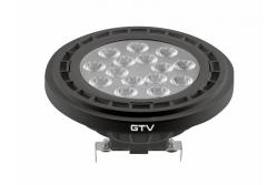 LED-LICHTVOORZIENING, A-G, AR111, 4000K, G53, 12,5 W, 12 V DC, 40°, 1250 lm, zwart 1208962615 - Set van 2