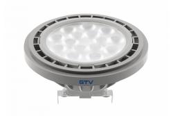 LED-LICHTVOORZIENING, A-G, AR111, 4000K, G53, 12,5 W, DC 12 V, 40°, 1250 lm, grijs 1208962616 - Set van 2