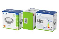 LED-LICHTVOORZIENING, A-G, AR111, 3000K, G53, 12,5W, DC12V, 40°, 1100 lm, grijs 1208962622 - Set van 2