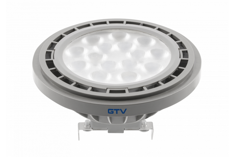 LED-LICHTVOORZIENING, A-G, AR111, 3000K, G53, 12,5W, DC12V, 40°, 1100 lm, grijs 1208962622 - Set van 2