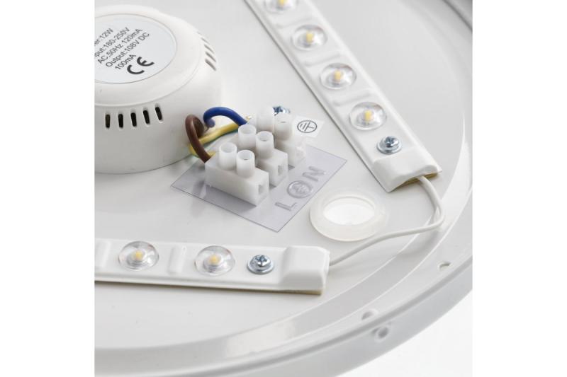 Plafondlamp ASTRA LED, Ø255 mm, 4000 K, 12 W, 960 lm, AC 220-240 V, 50/60 Hz, PF > 0,5, IP54, 3 jaar 1208962633 - Set van 2