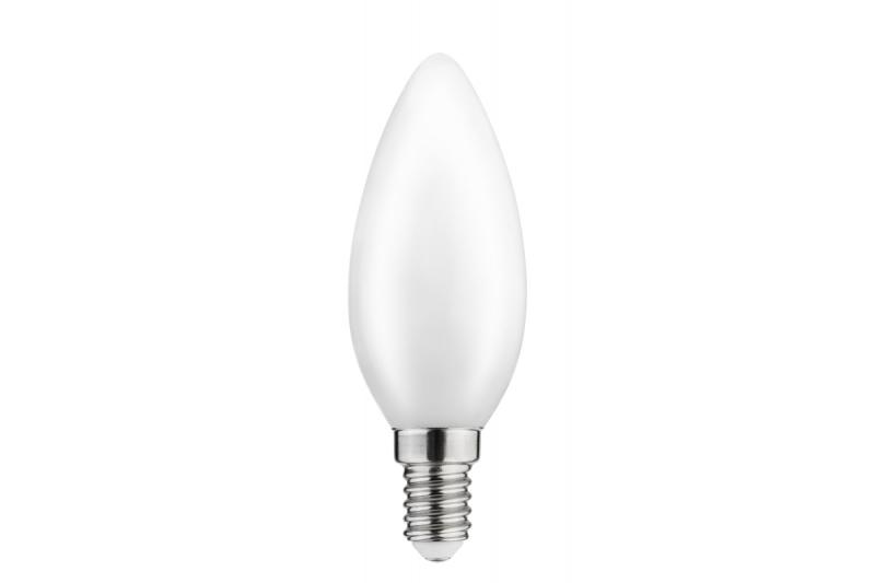 LED-LICHTVOORZIENING, MELKWITTE GLOEIDRAAD, A-G, C35, 3000K, E14, 4,0W, AC 220-240V, 360°, 420 lm, 44 mA 1208962693 - Set van 6