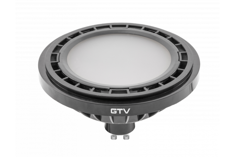 LED-LAMP, A-G, ES111, 3000K, GU10, 12,5W, AC220-240V, 120°, 1100 lm, 109 mA, zwart 1208962752 - Set van 3