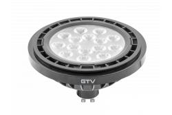 LED-LAMP, A-G, ES111, 3000K, GU10, 12,5W, AC220-240V, 40°, 1100 lm, 109 mA, zwart 1208962755 - Set van 3