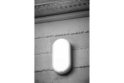 Lampe LED KODO-OV, 8 W, 720 lm, 175-260 V CA, 50/60 Hz, PF > 0,5, Ra ≥ 80, IP54, IK08, 4 000 K, ovale, blanche 1208962889 - Lot de 3