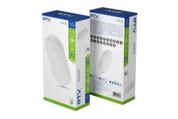 Lampe LED KODO-OV, 12 W, 1 080 lm, 175-260 V CA, 50/60 Hz, PF > 0,5, Ra ≥ 80, IP54, IK08, 4 000 K, ovale, blanche 1208962891 - Lot de 2
