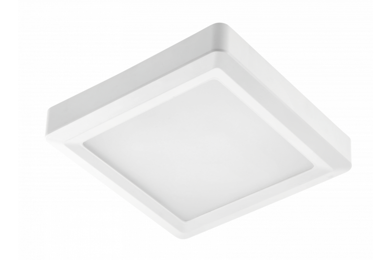 LOUIS LED-inbouwspot, IP54, 12 W, 960 lm, AC 176–264 V, 50/60 Hz, 120°, 4000 K, opbouwmontage, vierkant 1208962920 - Set van 2